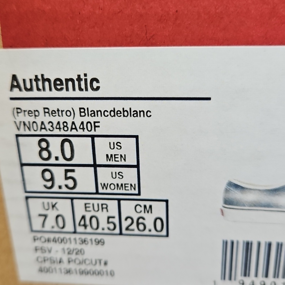 Vans Authentic Prep Retro Sneakers Plaid NEW - Picture 9 of 9